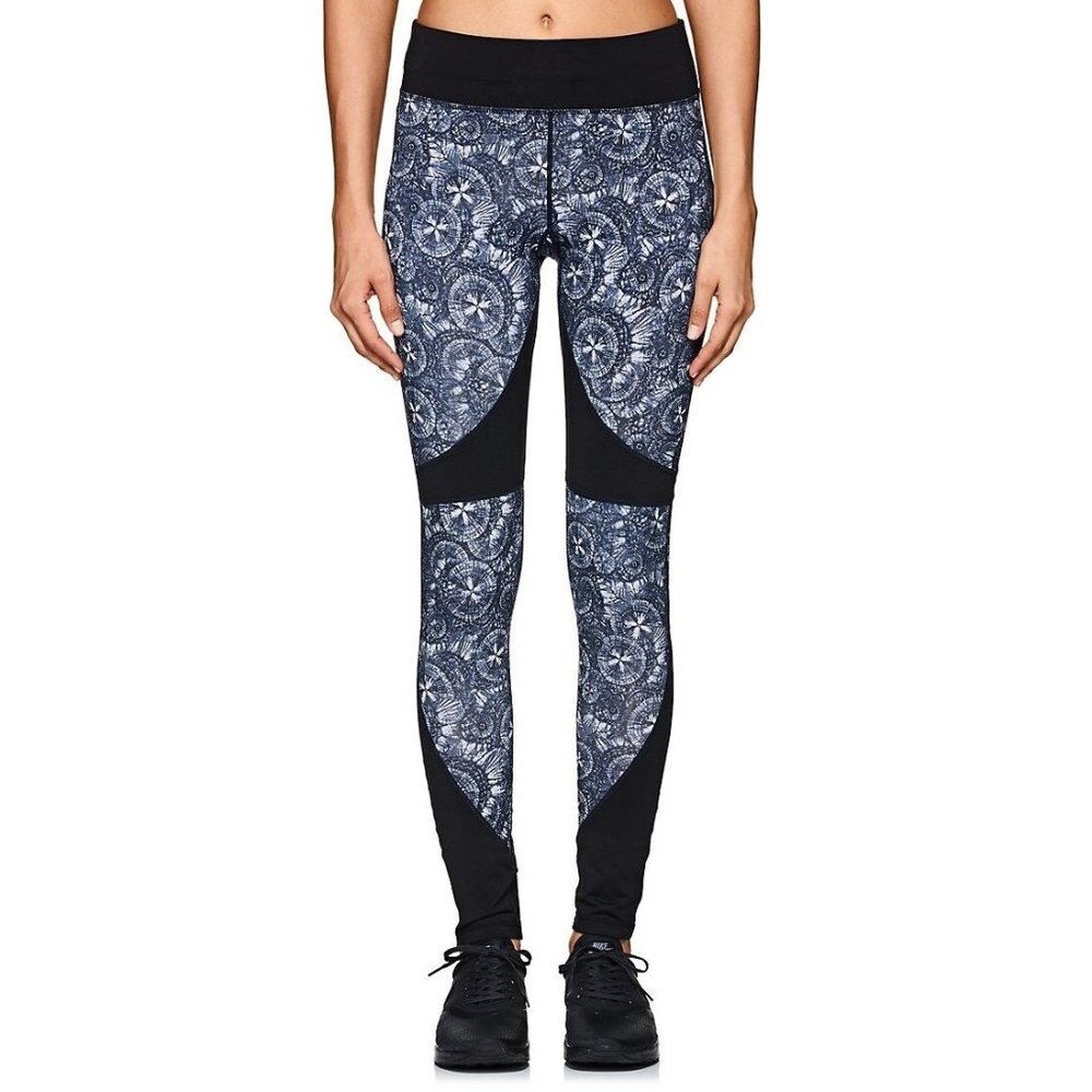 Cory Vines Womens Athletic Leggings Microfiber Size Small Black Abstract